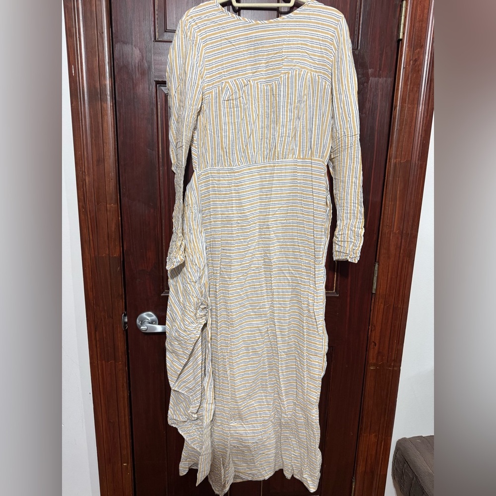 Striped Long Sleeve Maxi Dress